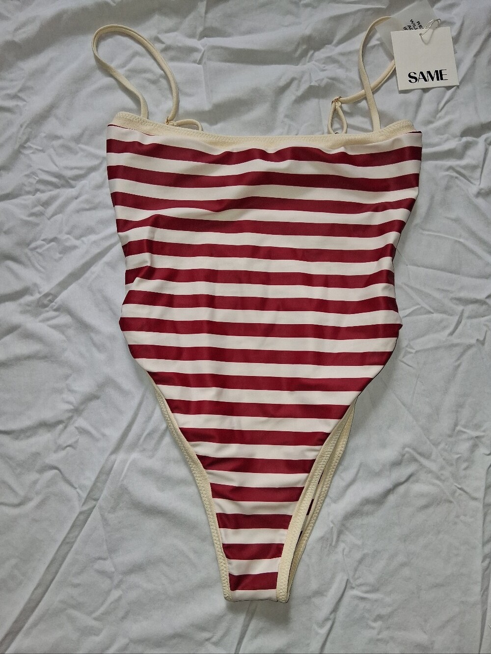 SAME Los Angeles Colorblock Striped One Piece